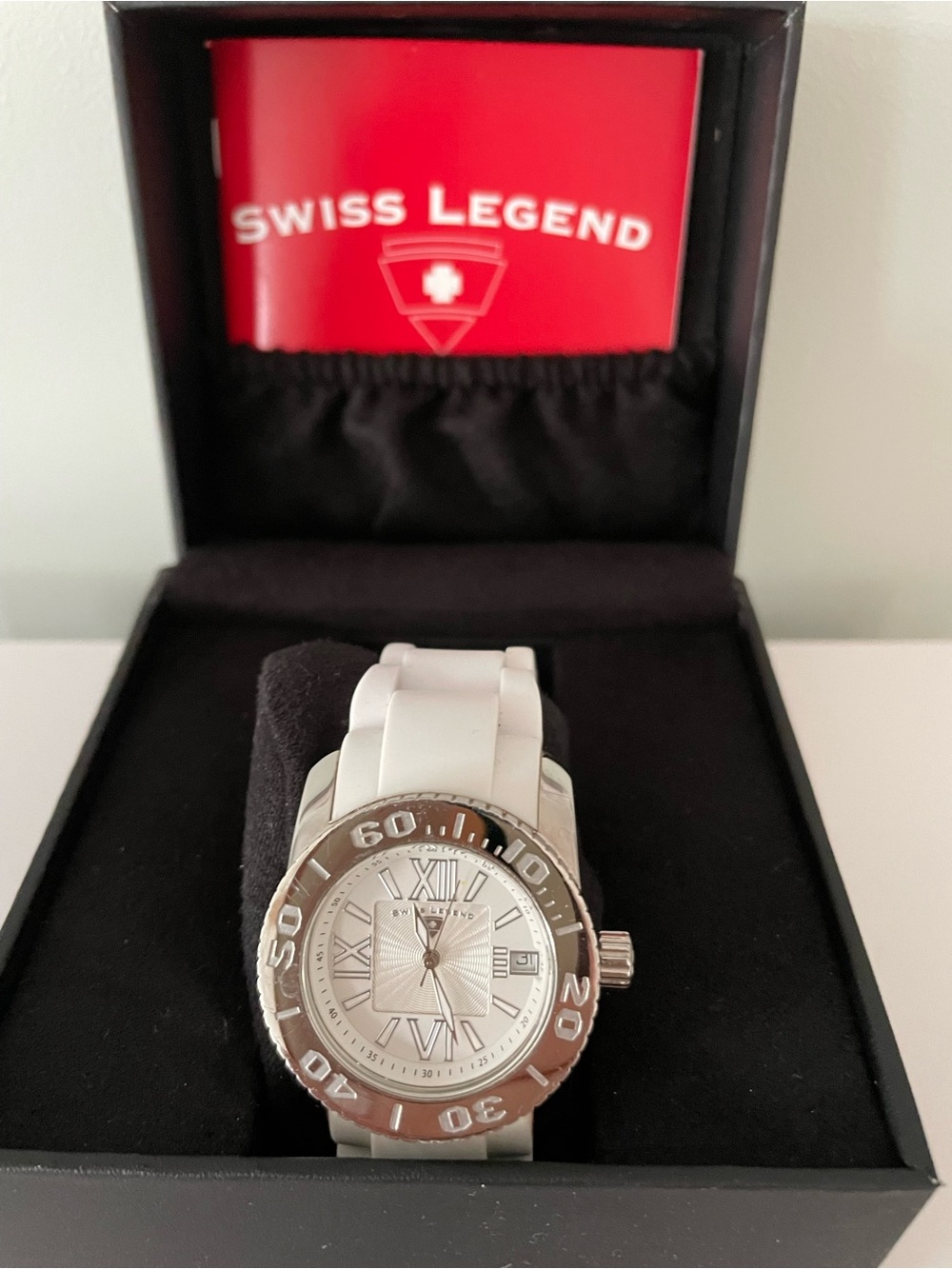 Swiss Legend White and Silver Sport Watch